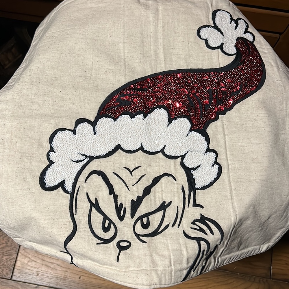 Pottery Barn Teen The Grinch pillow 18” x 18” cover BNWT